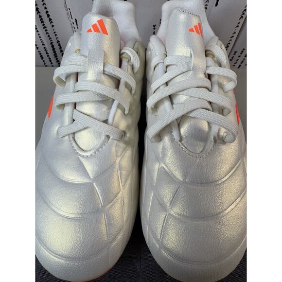 adidas Youth Copa Pure.3 FG Cleats 2.5 White Leather Soccer HQ8944 NWB - Picture 11 of 12